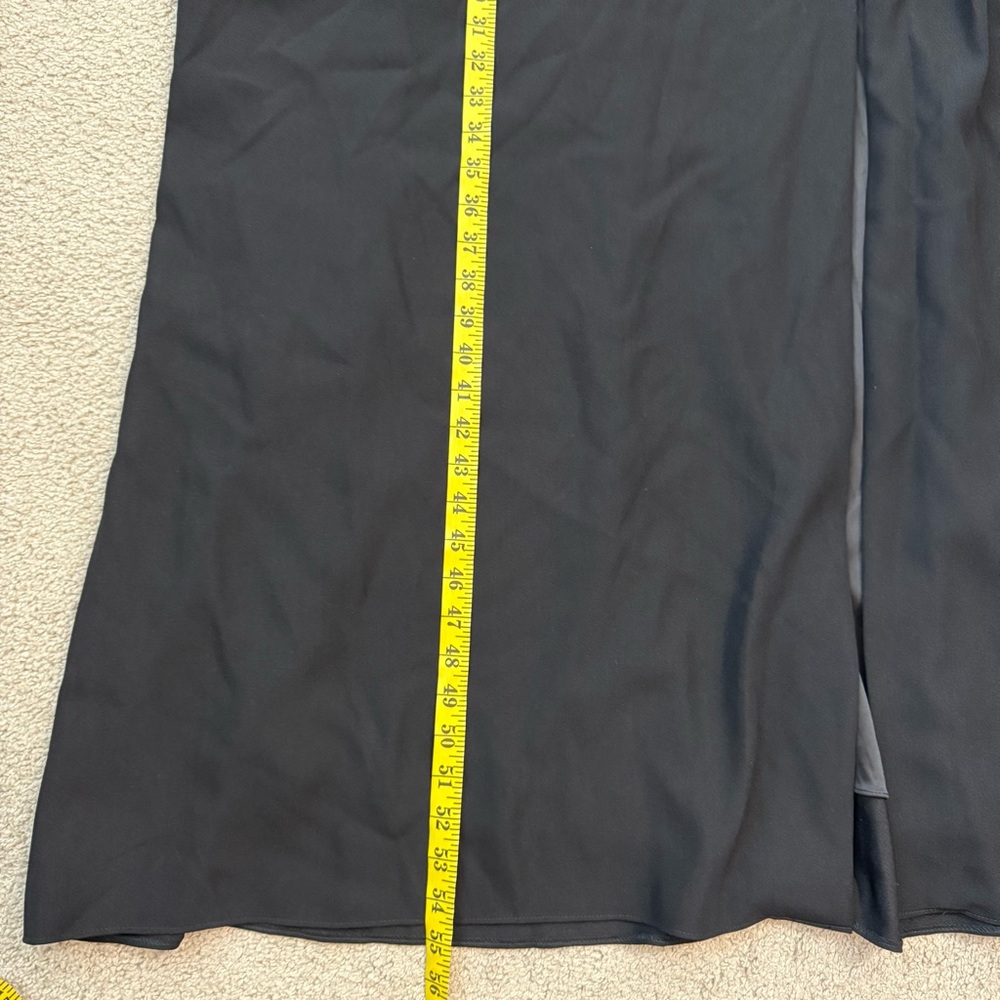 After Six Lissa 6873 Strapless Pleated Crepe Gown Black 20 - Picture 8 of 8
